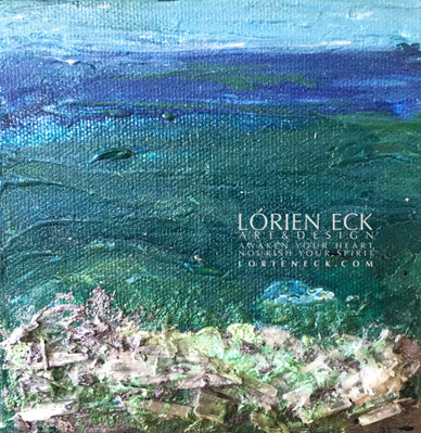 image of element collectible water 6, a mixed media painting by lorien eck